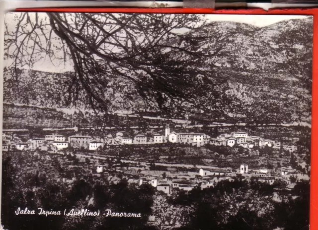 Cartolina  Salza Irpina  B/N   Viaggiata  1960 Panorama