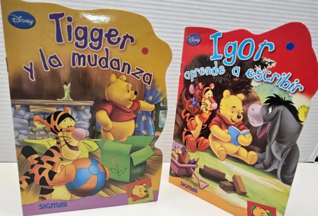 Disney Libros en Español Winnie Pooh Tiger y la mudanza, Igor aprende a escribir