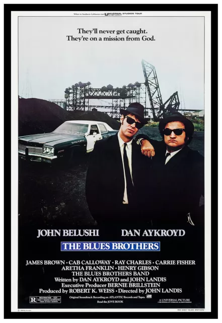 The Blues Brothers 1980 Framed Movie Poster Print Cinema A1 & 60X40 Cm 2
