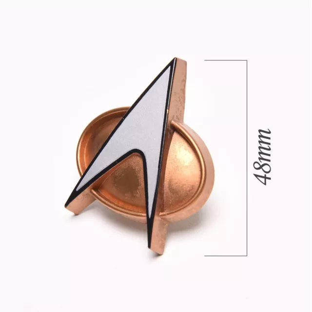 Star Trek Cosplay Starfleet Captain Badge Combadge Accessory Halloween 2