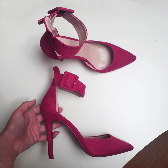 Decollete fuxia con cinturino n. 38 Day-Vine tacchi scarpe decolte pelle fucsia