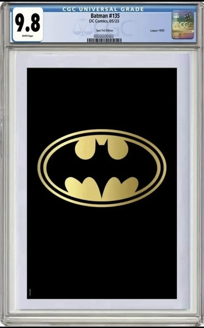 Batman #135/900 CGC 9.8 Graded PREORDER Black & Gold Spot Foil Edition Variant