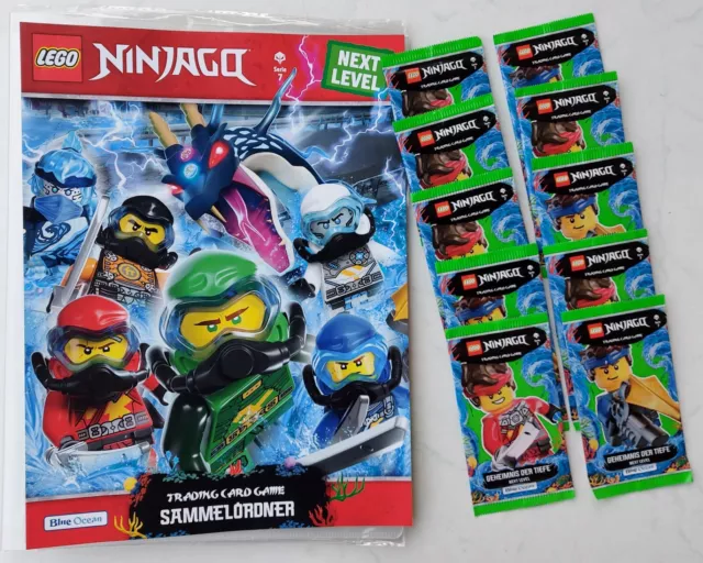 Lego Ninjago - Trading Cards Serie 7 - Next Level - 1 x Sammelmappe + 10 Booster