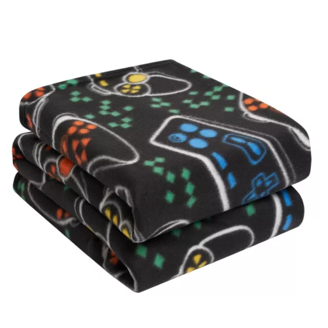 Coperta sedia calda morbida da gioco Dreamscene, 120 x 150 cm - nero