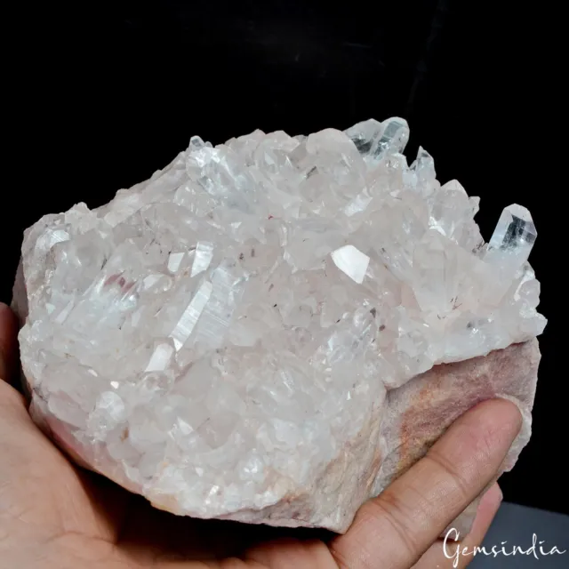 Natürlich Pink Himalaya Quarz Cluster 7700 Cts Kristall Geode Probe Aus Indien