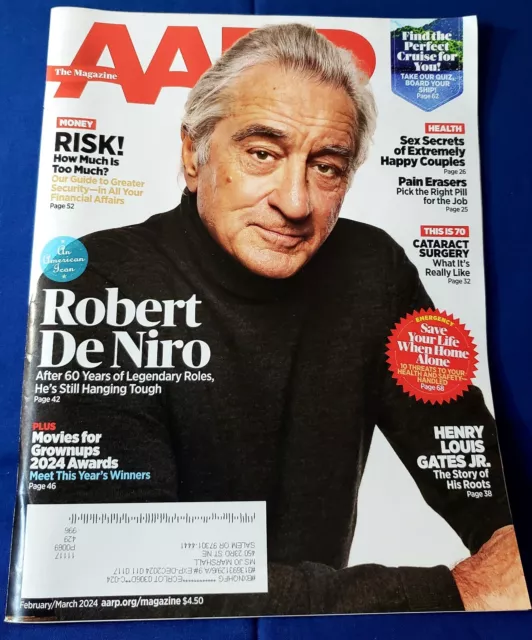 Aarp magazine feb march 2024 robert de niro cover henry louis gates 3 