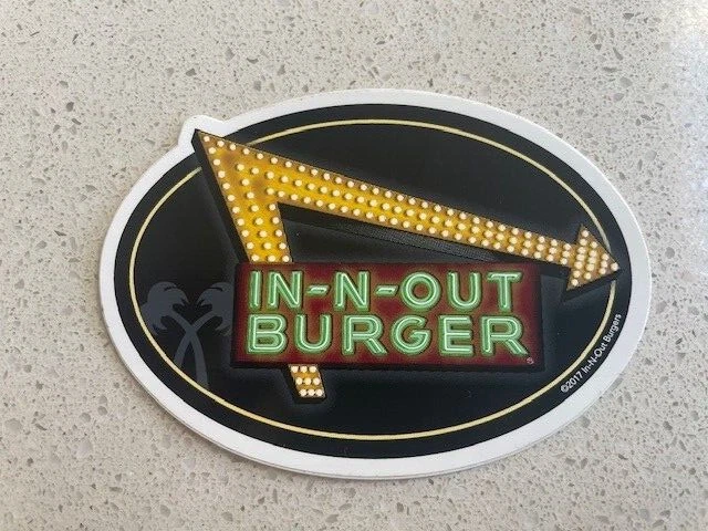 In Out Sticker Design IN N OUT Burger 2017 Neon Bumper Sticker Decal $4.00 - PicClick CA