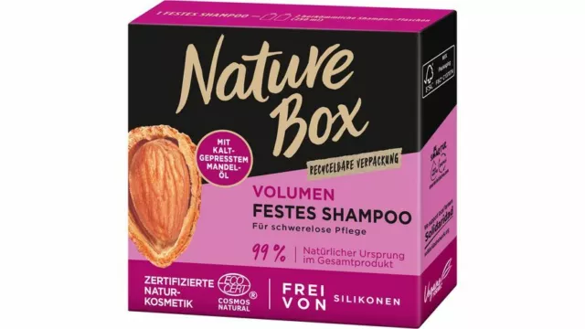 Nature Box Festes Shampoo mit Mandel-Öl 85g