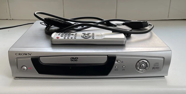 Crown DVD Player Cdv661 With The Cable And The Remote