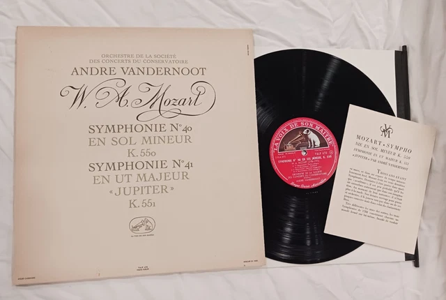 Mozart / Andre Vandernoot / Symphonies N°40 Et 41 / French Mono Original 1957