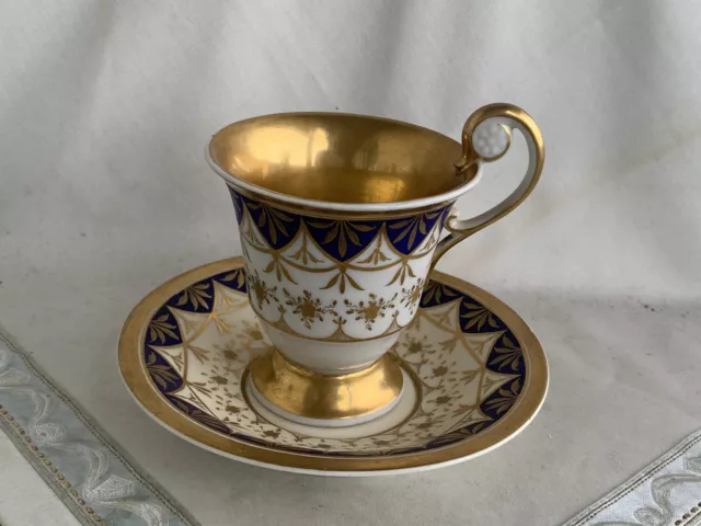 KPM Berlin Andenken-Tasse mit viel Gold von ca. 1800