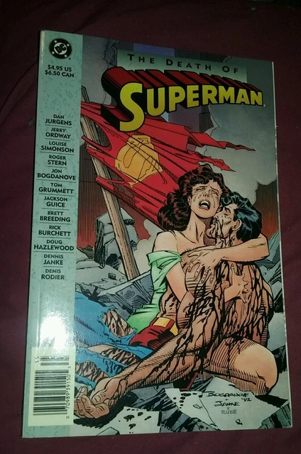 The Death of Superman DC TPB 1st Print Doomsday JLA Man of Steel Lois Lane