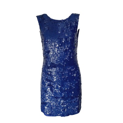 Alice + Olivia Royal Blue Sequin Dress Size 8