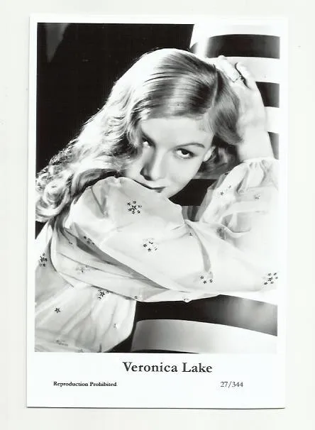 (Bx19) Veronica Lake Photo Card (27/344) Filmstar  Pin Up Movie Star Glamor Girl