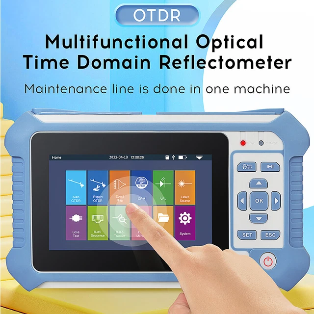 Hot OTDR Active Fiber Testing 1310nm 22dB VFL OLS OPM LED RJ45 Ethernet Tester