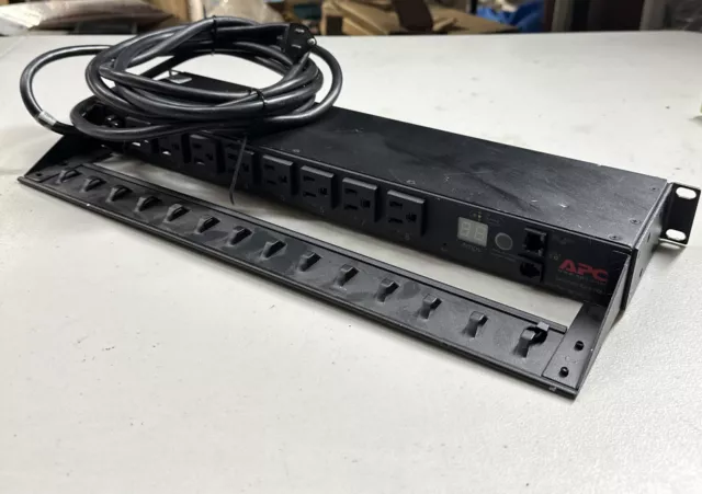 APC AP7900 Switched Rack Power Distribution Unit 8-Outlet Power Strip 120V/12A