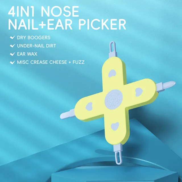 4 In 1 Versatile Cleaning Tweezer: Clean Baby Nasal Mucus Belly Button Nail