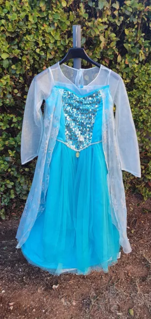 Robe Déguisement Costume Reine Neiges Frozen Elsa Fille Princesse Noel  xab06