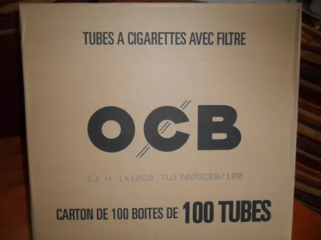 Tubes Ocb / 100 Boites De 100 Tubes / 10 000 Tubes ! / 1 Euro La Boite De 100 !