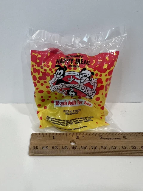 1993 McDonald's Happy Meal Toy Animaniacs Bicycle Built for Trio, New