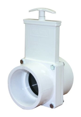 Valterra 6301 PVC Gate Valve White 3" Slip
