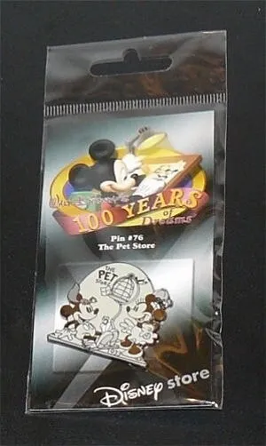NEW LE Disney pin 100 Years of Dreams #76 The Pet Store 1933 Mickey Minnie B&W