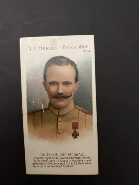 TADDY-VICTORIA CROSS HEROES VC V.C. 1902 61 Captain R Johnstone AL23 209