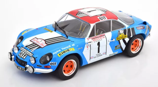 IXO Renault Alpin A110 Gagnant Tour de Corse 1973 Nicolas / Vial #1 1/18 Echelle