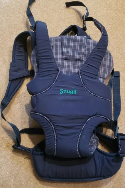 Evenflo *SNUGLI* Easy Comfort Front and Back SOFT CARRIER-- Blue Infant 6-26 lbs