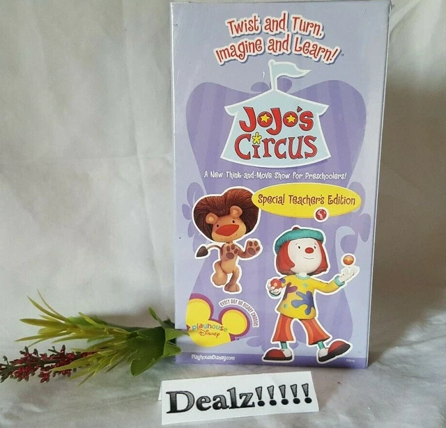 PLAYHOUSE DISNEY JOJO'S CIRCUS Vhs Video Tape Special Teacher's Edition