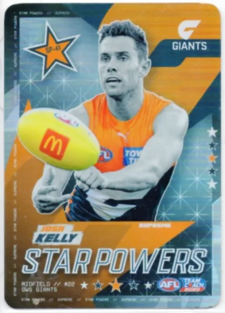 2023 Afl Teamcoach Star Powers Silver Bulk Lot Set Cards - Choose Your Card /S