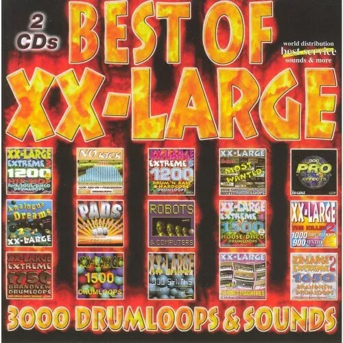 Best Service XXLarge 3000 Drumloops & Sounds (Audio-CD) | Neu