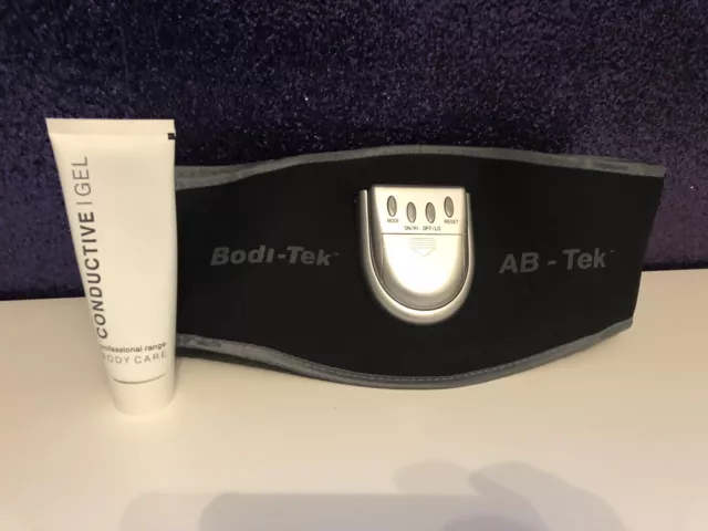 Bodi Tek AB TEK BELT BODY MUSCLE AB TONER EMS  EXERCISE Good Condition Black