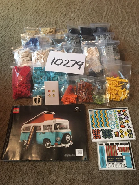 LEGO ICONS VOLKSWAGEN T2 Camper Van 10279 Complete Build w/Manual No ...