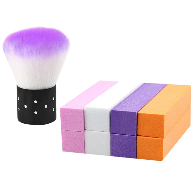 Lot De 2 Blocs Polissoirs Pour Ongles - 4 Côtés De Couleurs (bleu, Rose, Blanc, Vert) - Marque Uxcell - Neuf
