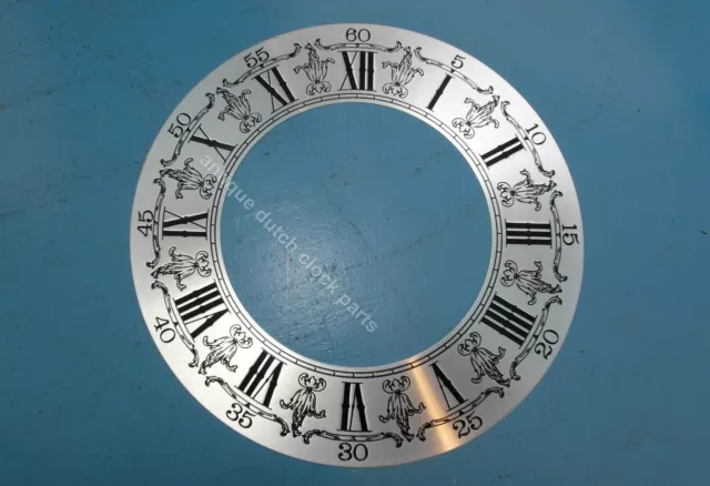 Large Silvered Dial Chapter For Grandfather Clock 10.5&Quot; Or 27 Cm New Old...