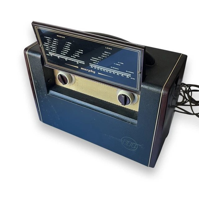 MURPHY BA228 PORTABLE Valve Radio Medium & Long Wave 1954 For Spares