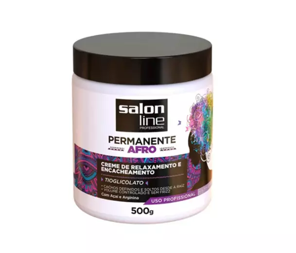 Crema de relajación permanente Afro Salon Line 500 g crema de relajación permanente