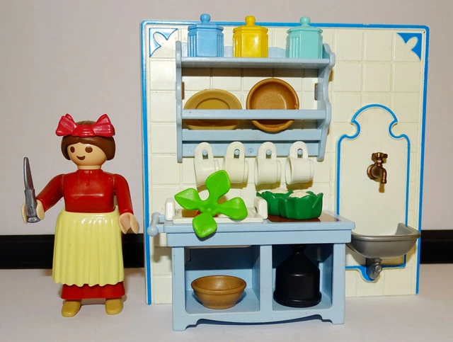 Playmobil Vintage Série Rose 5320 Salle à Manger époque 1900, Set 1989