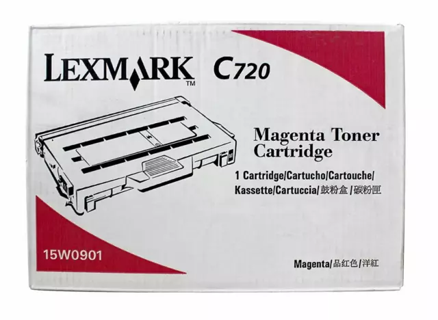 Original Lexmark Tóner Magenta 15W0901 Optra C720 C720n C720dn Emb.orig