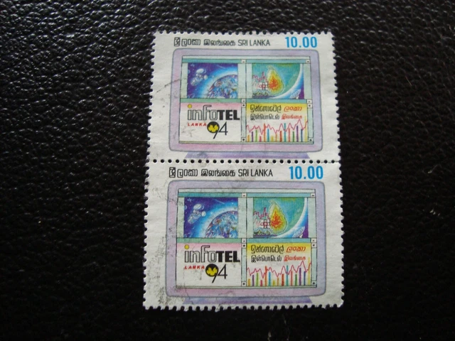 SRI LANKA - timbre yvert/tellier n° 1048 x2 oblitere (A46)