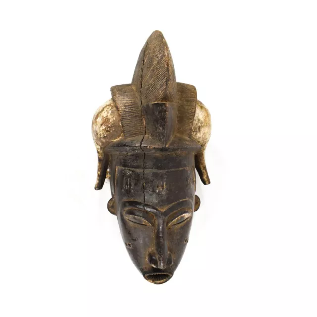 Yaure Baule Portrait Mask With Horns Côte d'Ivoire