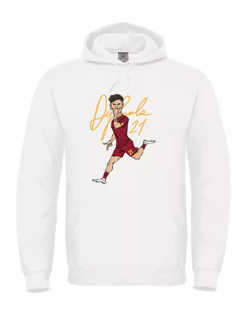 Felpa con Cappuccio di Paulo Dybala Roma 21 dybalamask unisex uomo donna