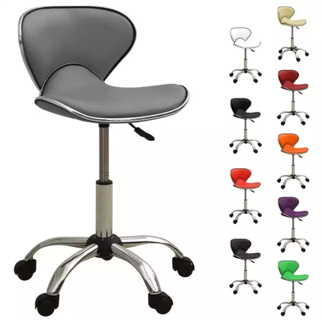 Chaise de Bureau Similicuir Siège Ordinateur Ergonomique Multicolore