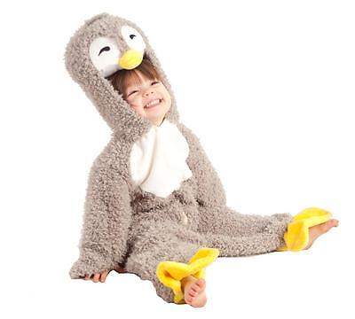Happy Pinguino Animale Artico Ragazzi Bambini Costume Halloween Compleanno XS