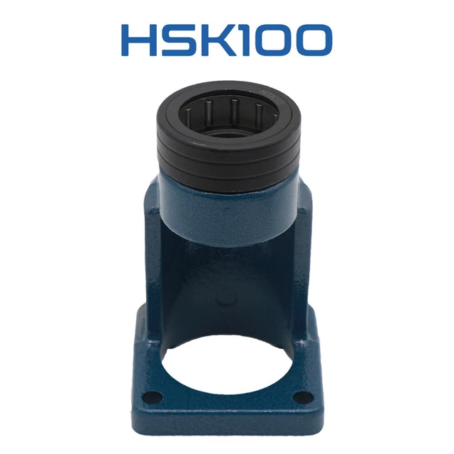 Vertical HSK-100 Tool Holder Locking Fixture with Ball Bearing for CNC Machine