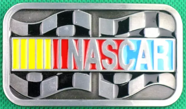 Belt Buckle "NASCAR RACING" Fit 4 cm Wide Belt, Custom Made, DIY, Metal Casting.