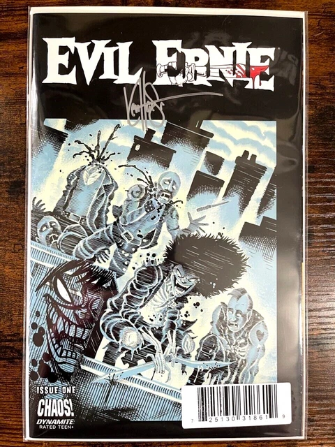 Evil Ernie #1 Ken Haeser Tmnt Signed Remarked Variant W/Coa 2022 Dynamite Nm