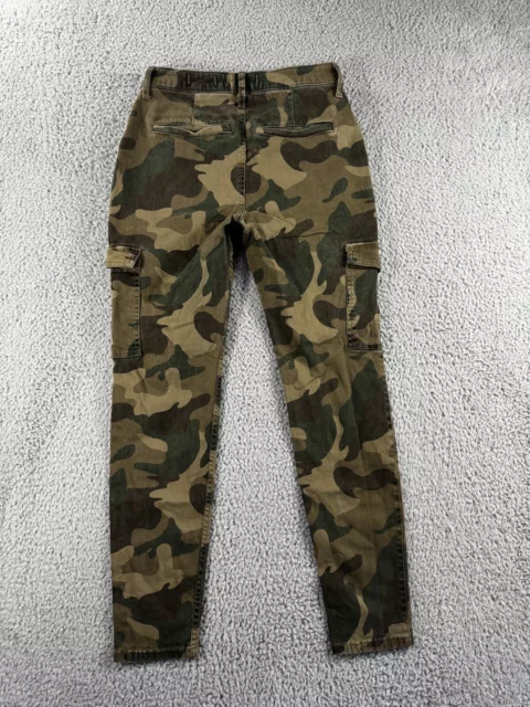 Hollister Cargo Pants Women 5 Camo High Rise Super Skinny Classic Stretch 2