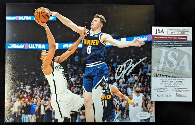 DENVER NUGGETS CHRISTIAN BRAUN AUTOGRAPHED SIGNED 8x10 PHOTO JSA COA
